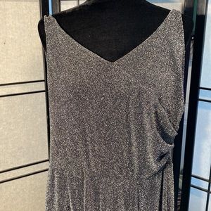 Haven Hearts size L black glitter romper- fun little number!